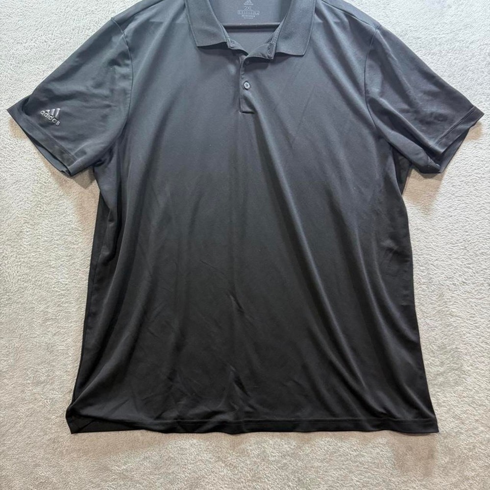 Adidas Men's Black Performance Polo – Size 2XL